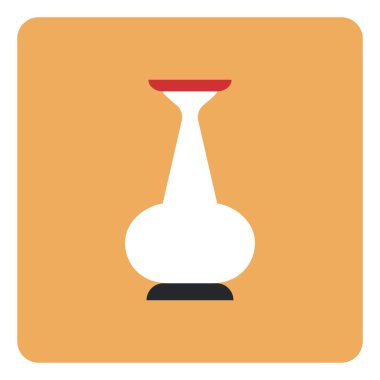 Beyaz bir arkaplanda beyaz sürahi, illüstrasyon, vektör.