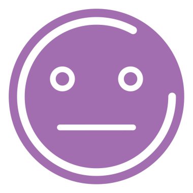 Rahatsız edici ifade, illüstrasyon, vektör, beyaz arkaplanda.