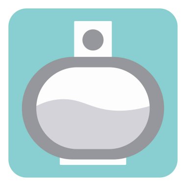 Beyaz arka planda güzellik parfümü, illüstrasyon, vektör..