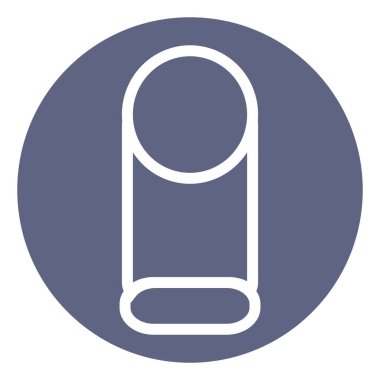 Beyaz arka planda bir kurşun, illüstrasyon, vektör.