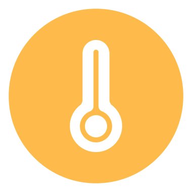 Beyaz Thremometer, illüstrasyon, vektör, beyaz arkaplan.