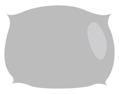 Hastane yastığı, illüstrasyon, vektör, beyaz arka planda..