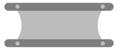 Hastane sedyesi, illüstrasyon, vektör, beyaz arka planda..