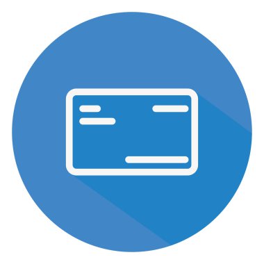 Beyaz arkaplanda internet kartı, illüstrasyon, vektör.