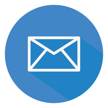 İnternet postası, illüstrasyon, vektör, beyaz arkaplan.