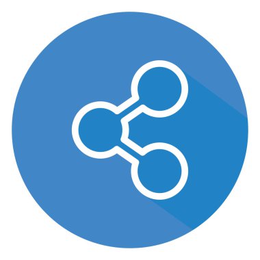 Beyaz arkaplanda internet paylaşımı, illüstrasyon, vektör.