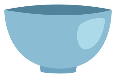 Mavi kase, illüstrasyon, vektör, beyaz arka planda..