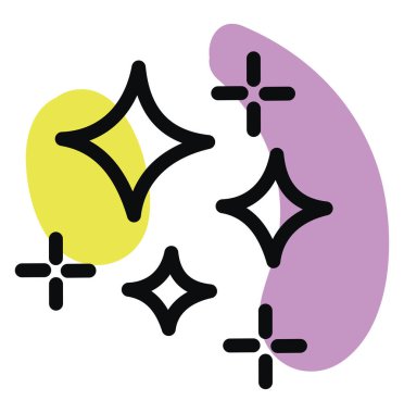 Havadaki sihir, illüstrasyon, vektör, beyaz arka planda.