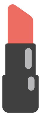 Kırmızı ruj, illüstrasyon, vektör, beyaz arkaplanda..