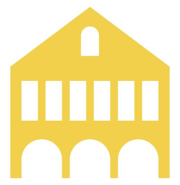 Beyaz arka planda Amerikan anıtı, illüstrasyonu, vektörü.