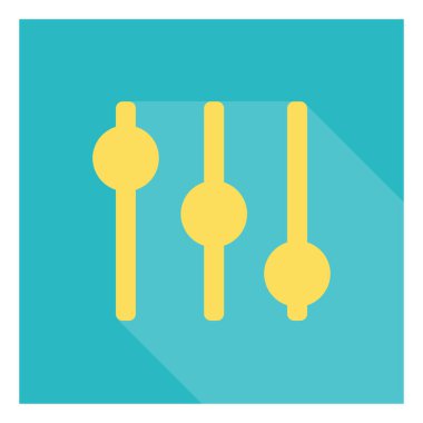 Müzik düğmeleri, illüstrasyon, vektör, beyaz arkaplanda.