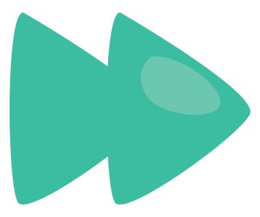 Hızlı oynat, resimleme, vektör, beyaz arkaplanda.