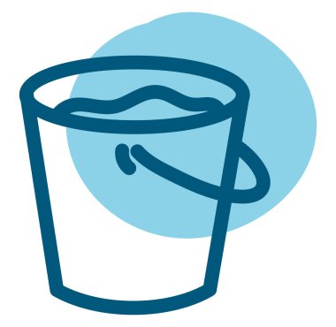 Beyaz arka planda çöp kutusu, illüstrasyon, vektör.