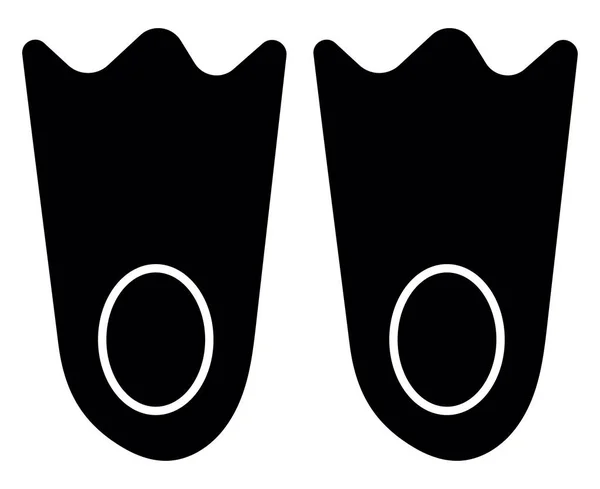 Чорні Пірнаючі Лапки Ілюстрація Вектор Білому Тлі — стоковий вектор