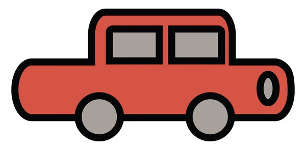 奇妙な外観の車 イラスト ベクター 白い背景に — ストックベクタ