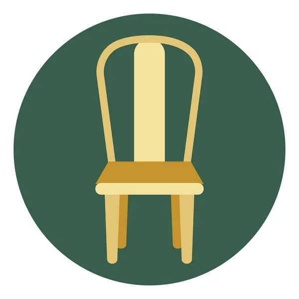 白色背景上的现代木制椅子 — 图库矢量图片