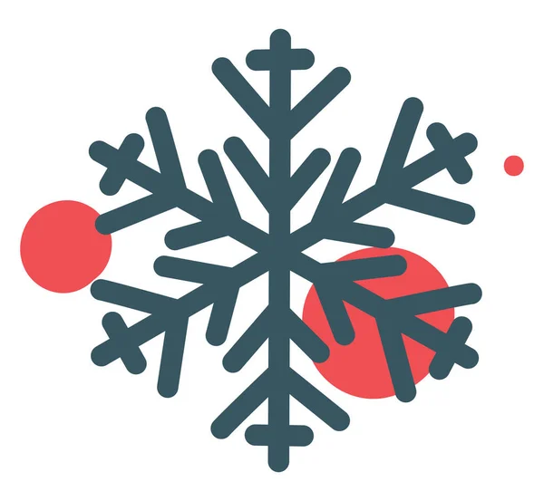 白い背景にクリスマスの雪の結晶 イラスト ベクトル — ストックベクタ