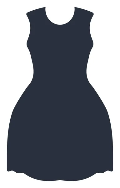 深蓝色衬衫裙 白色背景 — 图库矢量图片