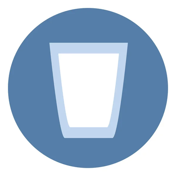 Glas Melk Illustratie Vector Een Witte Achtergrond — Stockvector