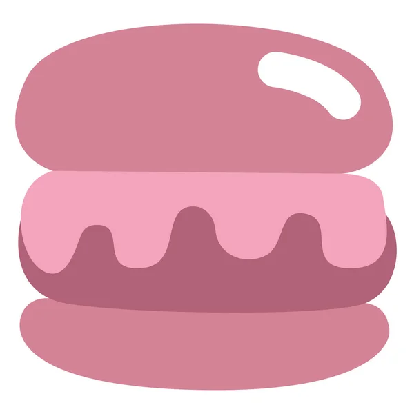 美味汉堡 白色背景 — 图库矢量图片