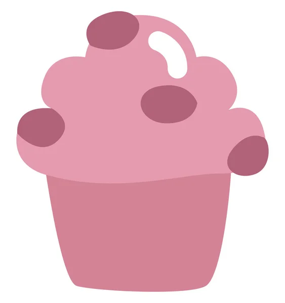 Doux Muffin Illustration Vecteur Sur Fond Blanc — Image vectorielle