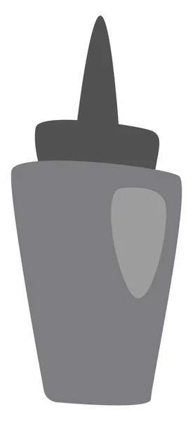 白い背景にケチャップボトルイラストベクター — ストックベクタ