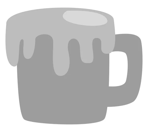Bierpot Illustratie Vector Een Witte Achtergrond — Stockvector