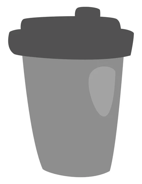 Café Tasse Plastique Illustration Vecteur Sur Fond Blanc — Image vectorielle