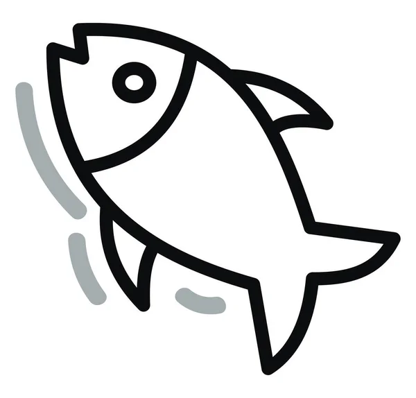 Τηγανητά Ψάρια Εικονογράφηση Διάνυσμα Λευκό Φόντο — Διανυσματικό Αρχείο