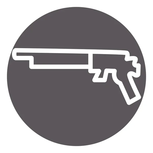 Небезпечна Зброя Ілюстрація Вектор Білому Тлі — стоковий вектор