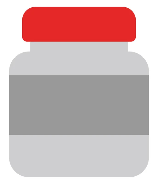 Медична Пляшка Ілюстрація Вектор Білому Тлі — стоковий вектор