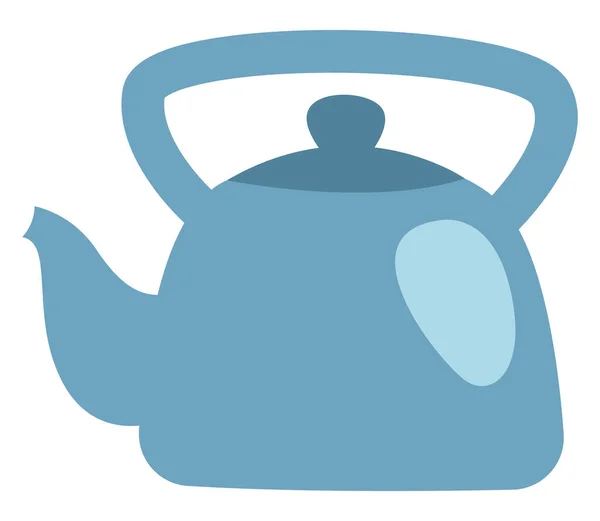 Oude Theepot Illustratie Vector Een Witte Achtergrond — Stockvector