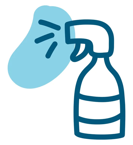 Spray Antipolvere Illustrazione Vettore Fondo Bianco — Vettoriale Stock