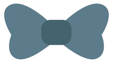 Mavi papyon, illüstrasyon, vektör, beyaz arka planda..