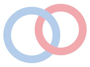 Alyans, illüstrasyon, vektör, beyaz arka planda..