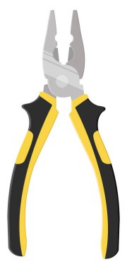 Sarı kerpeten, illüstrasyon, beyaz arkaplan üzerindeki vektör.