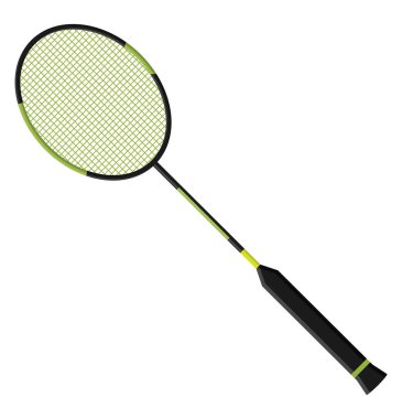 Tenis raketi, illüstrasyon, beyaz arkaplanda vektör.