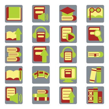 Beyaz arkaplanda modern okuma, illüstrasyon, vektör.