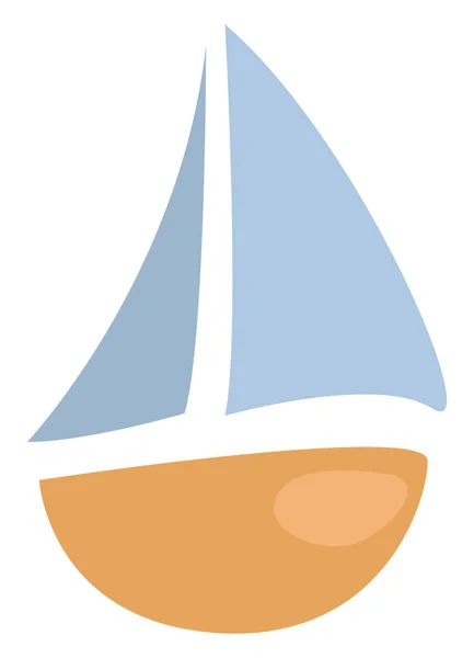 Summer Boat Illustration Vector White Background — Stock Vector