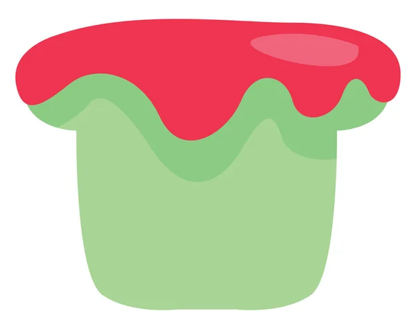 Süße Leckere Torte Illustration Vektor Auf Weißem Hintergrund — Stockvektor