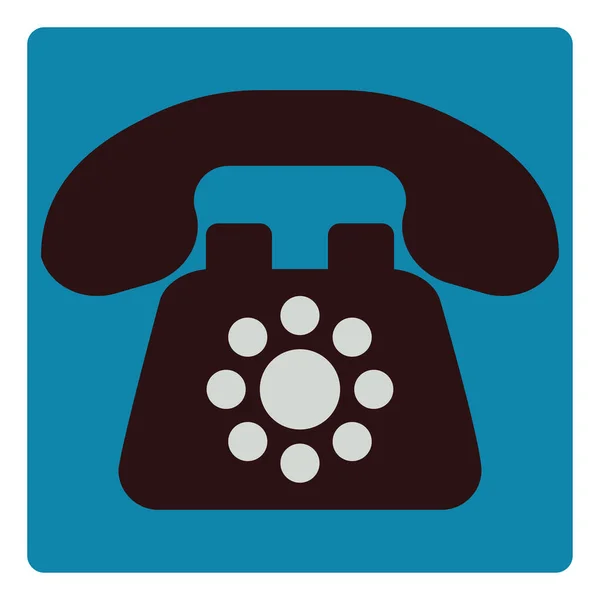 Altes Retro Telefon Illustration Vektor Auf Weißem Hintergrund — Stockvektor