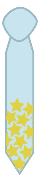 Hellblaue Krawatte Illustration Vektor Auf Weißem Hintergrund — Stockvektor