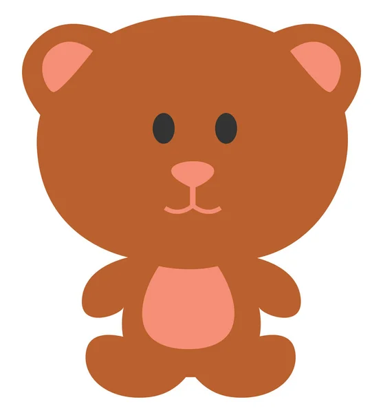 Teddybär Illustration Vektor Auf Weißem Hintergrund — Stockvektor