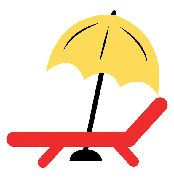 白い背景に傘 イラスト ベクトルの下のシート — ストックベクタ