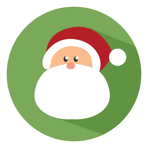 Babbo Natale Illustrazione Vettore Sfondo Bianco — Vettoriale Stock