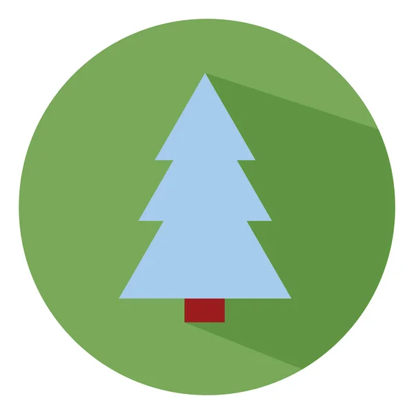 Weißer Winterbaum Illustration Vektor Auf Weißem Hintergrund — Stockvektor