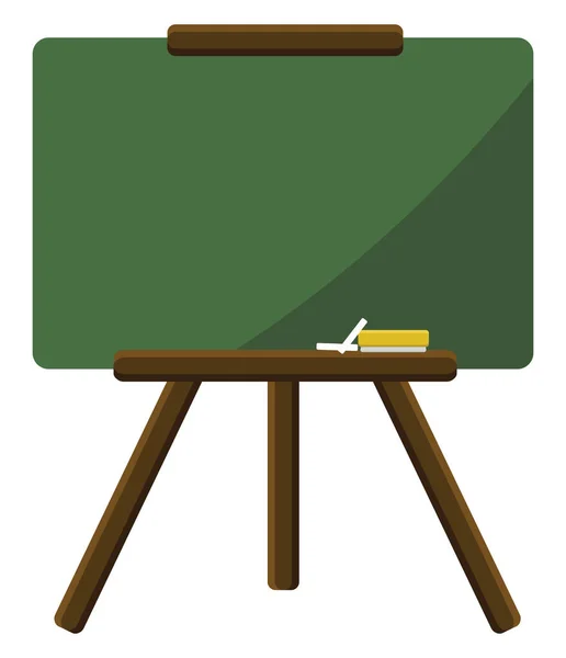 School Blackboard Illustration Vector White Background — Stock Vector