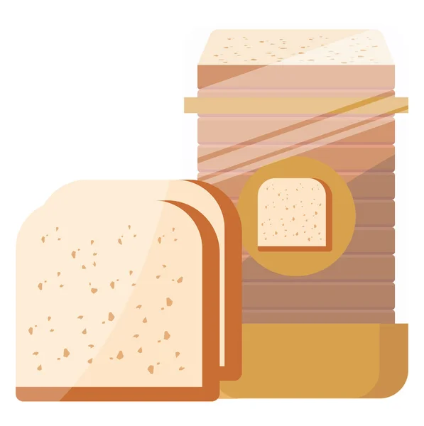 Bread Package Illustration Vector — 스톡 벡터