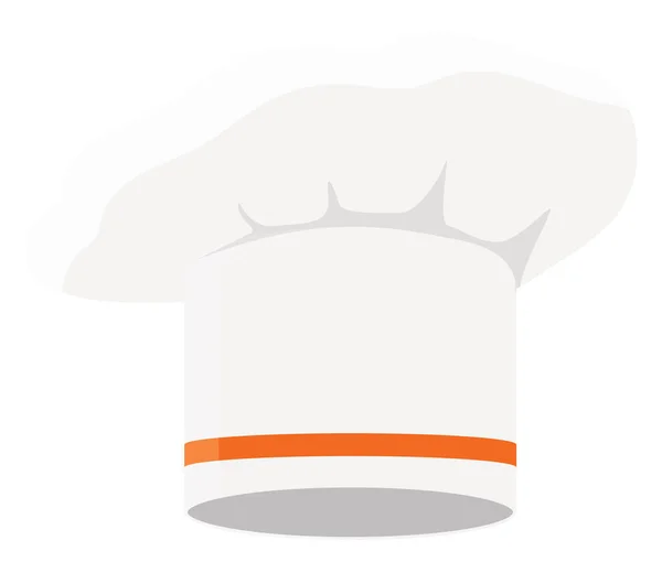 Chefs Λευκό Καπέλο Εικονογράφηση Διάνυσμα Λευκό Φόντο — Διανυσματικό Αρχείο