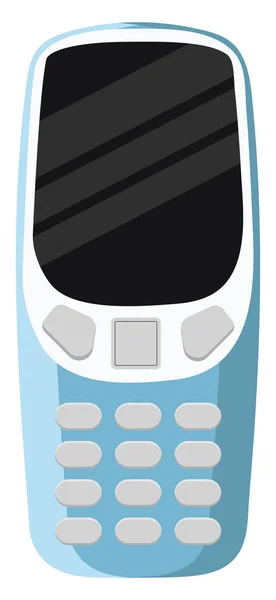 Knappsats Mobiltelefon Illustration Vektor Vit Bakgrund — Stock vektor